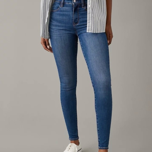 American Eagle Next Level Stretch High Rise Jegging Jeans. EUC. Women’s 10 SHORT - Picture 1 of 14